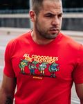 T-shirt "Crocodiles" Red