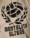 Mikina s kapucí Mentalita ultras (bílá)