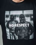 T-shirt NO RESPECT Photoprint Black