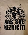 Triko Náš svět nezničíte (bílé)