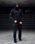 Full Face Softshell Jacket Shadow Black