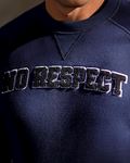 Sweatshirt NO RESPECT College Navy