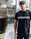 T-shirt Basic "Stripes" Black
