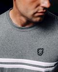 T-shirt Basic "Stripes" Grey