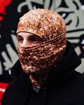 Balaclava Camo Zipper Brown