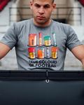 T-shirt Colours of Football Grey