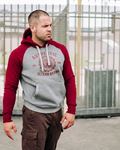 Full Face Hoodie "Authenthic Brand" Grey