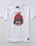 T-shirt Fake Media White