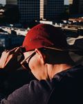 5-panel Cap Maroon