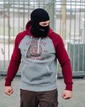 Full Face Hoodie "Authenthic Brand" Grey