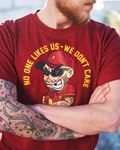 T-shirt No One Likes Us Maroon