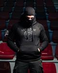 Full Face Hoodie "Authenthic Brand" Black