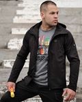 Full Face Softshell Jacket Shadow Black