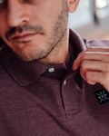 Longsleeve Polo Label Used Red