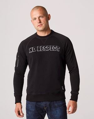 Sweatshirt NO RESPECT College Black